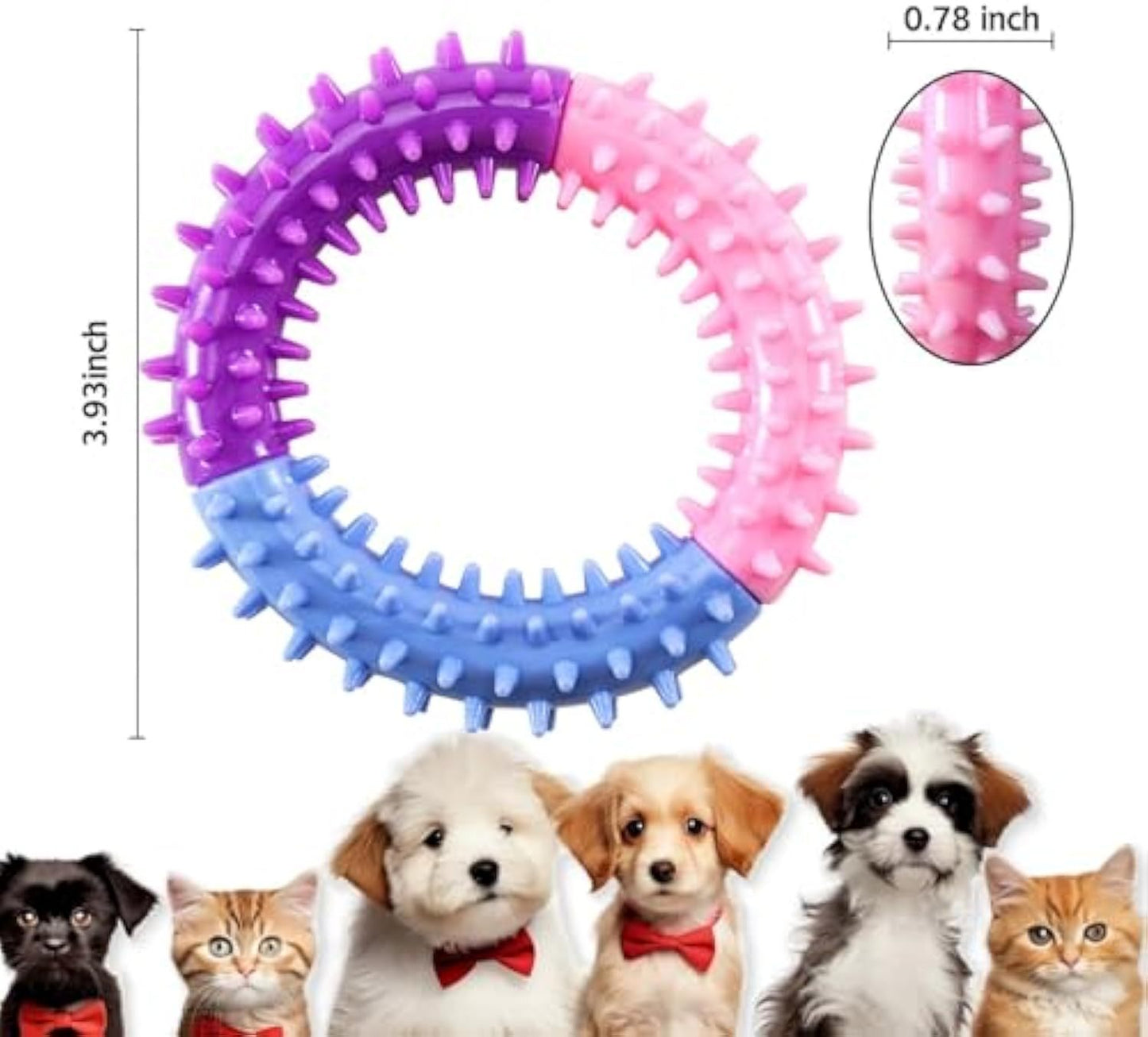 Dog Chew Toys Ring Dog Teething For Small Medium Large Dogs