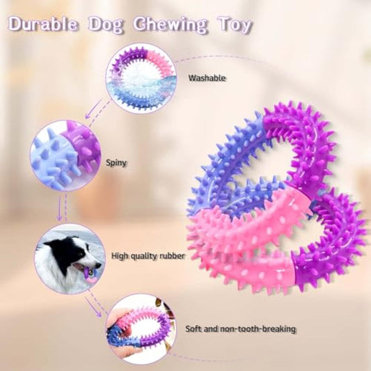 Dog Chew Toys Ring Dog Teething For Small Medium Large Dogs